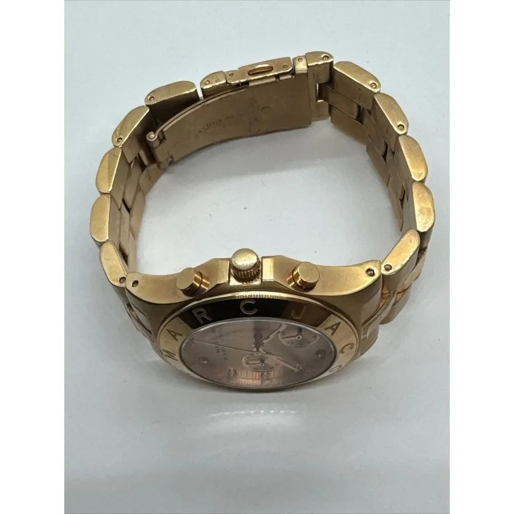 Marc Jacobs Blade MBM3102 Women's Stainless Steel Analog Gold Dial Watch JNA738